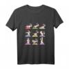 Französische Bulldogge Shirt für Damen & Kinder - Lustiges Yoga T-Shirt mit Bulldoggen-Motiv, Geschenkidee für Hunde- und Yoga-Liebhaber