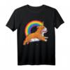 Englische Bulldogge Einhorn Mädchen T-Shirt mit Regenbogen und Galaxie – Perfektes Geschenk für Hundeliebhaber & Fantasy Fans
