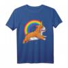 Englische Bulldogge Einhorn Mädchen T-Shirt mit Regenbogen und Galaxie – Perfektes Geschenk für Hundeliebhaber & Fantasy Fans