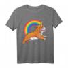 Englische Bulldogge Einhorn Mädchen T-Shirt mit Regenbogen und Galaxie – Perfektes Geschenk für Hundeliebhaber & Fantasy Fans