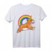 Englische Bulldogge Einhorn Mädchen T-Shirt mit Regenbogen und Galaxie – Perfektes Geschenk für Hundeliebhaber & Fantasy Fans