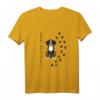 Never walk alone Sennenhund Tierliebe Pfotenabdruck T-Shirt – Perfektes Geschenk für Hundeliebhaber und Tierfreunde