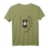 Never walk alone Sennenhund Tierliebe Pfotenabdruck T-Shirt – Perfektes Geschenk für Hundeliebhaber und Tierfreunde