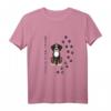 Never walk alone Sennenhund Tierliebe Pfotenabdruck T-Shirt – Perfektes Geschenk für Hundeliebhaber und Tierfreunde