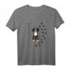 Never walk alone Sennenhund Tierliebe Pfotenabdruck T-Shirt – Perfektes Geschenk für Hundeliebhaber und Tierfreunde