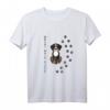 Never walk alone Sennenhund Tierliebe Pfotenabdruck T-Shirt – Perfektes Geschenk für Hundeliebhaber und Tierfreunde