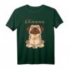 Ohmmm Yoga Mops Pug T-Shirt - Lustiges Comic Style Hundemotiv für Yoga, Humor & Geschenkideen zu Weihnachten & Geburtstag
