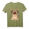 Ohmmm Yoga Mops Pug T-Shirt - Lustiges Comic Style Hundemotiv für Yoga, Humor & Geschenkideen zu Weihnachten & Geburtstag