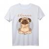 Ohmmm Yoga Mops Pug T-Shirt - Lustiges Comic Style Hundemotiv für Yoga, Humor & Geschenkideen zu Weihnachten & Geburtstag