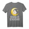 Lustiges Schlafshirt mit Igel Motiv – Pyjama Nachthemd für Damen und Herren, perfektes Geschenk für Langschläfer und Morgenmuffel