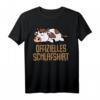 Offizielles Kuh Kalb Schlafshirt - Lustiges Pyjama Nachthemd für Damen & Herren, Perfekt als Geschenk für Langschläfer, Morgenmuffel & Tierliebhaber