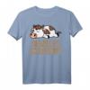 Offizielles Kuh Kalb Schlafshirt - Lustiges Pyjama Nachthemd für Damen & Herren, Perfekt als Geschenk für Langschläfer, Morgenmuffel & Tierliebhaber
