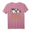 Offizielles Kuh Kalb Schlafshirt - Lustiges Pyjama Nachthemd für Damen & Herren, Perfekt als Geschenk für Langschläfer, Morgenmuffel & Tierliebhaber