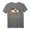 Offizielles Kuh Kalb Schlafshirt - Lustiges Pyjama Nachthemd für Damen & Herren, Perfekt als Geschenk für Langschläfer, Morgenmuffel & Tierliebhaber
