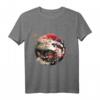 Orientalisches Koi-Fisch-Design in Harajuku - Japanisches Nishikigoi T-Shirt mit Kirschblüten & Yin Yang Motiv für Otaku und Japanfans