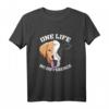 Vegan Tierfreund Kuh Tierschutz One Life T-Shirt - Geschenk für Vegane und Umweltbewusste, Protest gegen Massentierhaltung & Nachhaltigkeit