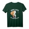 Vegan Tierfreund Kuh Tierschutz One Life T-Shirt - Geschenk für Vegane und Umweltbewusste, Protest gegen Massentierhaltung & Nachhaltigkeit