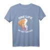 Vegan Tierfreund Kuh Tierschutz One Life T-Shirt - Geschenk für Vegane und Umweltbewusste, Protest gegen Massentierhaltung & Nachhaltigkeit