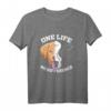 Vegan Tierfreund Kuh Tierschutz One Life T-Shirt - Geschenk für Vegane und Umweltbewusste, Protest gegen Massentierhaltung & Nachhaltigkeit