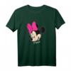 HapFrog Minnie Mouse Big Face Smile Pink Bow T-Shirt – Offizielles Disney Fan Geschenk für Damen