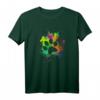 Bunter Hundepfoten Abdruck T-Shirt - Regenbogen Pfote für Tierliebhaber als Geschenk zu Weihnachten & Geburtstag