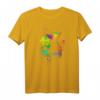 Bunter Hundepfoten Abdruck T-Shirt - Regenbogen Pfote für Tierliebhaber als Geschenk zu Weihnachten & Geburtstag