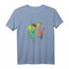 Bunter Hundepfoten Abdruck T-Shirt - Regenbogen Pfote für Tierliebhaber als Geschenk zu Weihnachten & Geburtstag