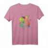 Bunter Hundepfoten Abdruck T-Shirt - Regenbogen Pfote für Tierliebhaber als Geschenk zu Weihnachten & Geburtstag