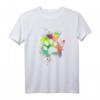 Bunter Hundepfoten Abdruck T-Shirt - Regenbogen Pfote für Tierliebhaber als Geschenk zu Weihnachten & Geburtstag