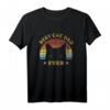 Bester Katzenvater überhaupt Geschenkidee für Katzen Papas T-Shirt - Lustiges Vintage Design zum Geburtstag, Vatertag & Weihnachten