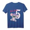 Kinder Geburtstagsshirt Koala - Ich bin 5 Jahre T-Shirt für Mädchen und Jungen, lustiges Geburtstagsoutfit für den Kindergarten und die Feier