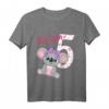Kinder Geburtstagsshirt Koala - Ich bin 5 Jahre T-Shirt für Mädchen und Jungen, lustiges Geburtstagsoutfit für den Kindergarten und die Feier