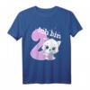 Kinder Geburtstagsshirt Kleine Katze - 2. Geburtstag Mädchen T-Shirt für zweijährige Kinder, lustiges Geburtstagsgeschenk & Outfit