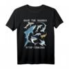 Stop Finning Walhai Hammerhai Weißer Hai T-Shirt - Für Hai-Fans, Meeresbiologen und Naturschützer gegen Haifinning