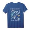 Stop Finning Walhai Hammerhai Weißer Hai T-Shirt - Für Hai-Fans, Meeresbiologen und Naturschützer gegen Haifinning
