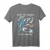 Stop Finning Walhai Hammerhai Weißer Hai T-Shirt - Für Hai-Fans, Meeresbiologen und Naturschützer gegen Haifinning