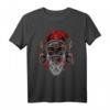 Böser Weihnachtsmann Totenkopf Skull Heavy Xmas Geschenk T-Shirt – Lustiges Weihnachtsmotiv für Männer, Frauen & Kinder für Xmas Partys & Feiertage