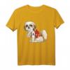 Tattoo I Love Dad Shih Tzu Dad T-Shirt - Lustiges Vatertagsgeschenk für Hundeliebhaber, Welpenfans & Shih Tzu Besitzer