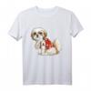 Tattoo I Love Dad Shih Tzu Dad T-Shirt - Lustiges Vatertagsgeschenk für Hundeliebhaber, Welpenfans & Shih Tzu Besitzer