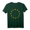 EU Flagge T-Shirt – Klassisch geschnitten, doppelt genähter Saum, perfekt für Europafans & Unterstützer der Europäischen Union