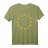 EU Flagge T-Shirt – Klassisch geschnitten, doppelt genähter Saum, perfekt für Europafans & Unterstützer der Europäischen Union