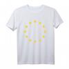 EU Flagge T-Shirt – Klassisch geschnitten, doppelt genähter Saum, perfekt für Europafans & Unterstützer der Europäischen Union
