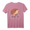 Lustiges Igel auf Fahrrad T-Shirt – Perfektes Geschenk für Tierliebhaber, Geburtstage & Weihnachten