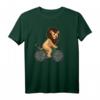 Radfahrer Löwe Niedliches Tiermotiv am Fahrrad T-Shirt – Lustiges Geschenk für Radfahrer, Kinder & Mountainbiken Fans