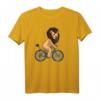 Radfahrer Löwe Niedliches Tiermotiv am Fahrrad T-Shirt – Lustiges Geschenk für Radfahrer, Kinder & Mountainbiken Fans