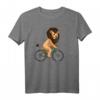 Radfahrer Löwe Niedliches Tiermotiv am Fahrrad T-Shirt – Lustiges Geschenk für Radfahrer, Kinder & Mountainbiken Fans