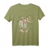 Fahrradfahrer Geschenk Blumen Schmetterlinge Tiere Fahrrad T-Shirt – Perfekt für Radliebhaber, Männer, Frauen und Kinder, geeignet für alle Jahreszeiten