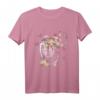 Fahrradfahrer Geschenk Blumen Schmetterlinge Tiere Fahrrad T-Shirt – Perfekt für Radliebhaber, Männer, Frauen und Kinder, geeignet für alle Jahreszeiten
