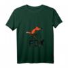 Damen Lustiges Fahrrad Shirt mit Fuchs - Tierliebhaber T-Shirt mit V-Ausschnitt, Geschenkidee für Fahrrad- und Tierfans