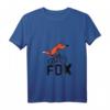 Damen Lustiges Fahrrad Shirt mit Fuchs - Tierliebhaber T-Shirt mit V-Ausschnitt, Geschenkidee für Fahrrad- und Tierfans